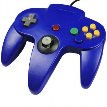 Blue N64 Controller Nintendo 64 Controller Blue New - Nintendo 64 Controllers - N64 Controllers - N64 Controller Pads - Nintendo 64 Controller Blue - New